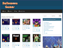 Tablet Screenshot of halloweenflashgames.com